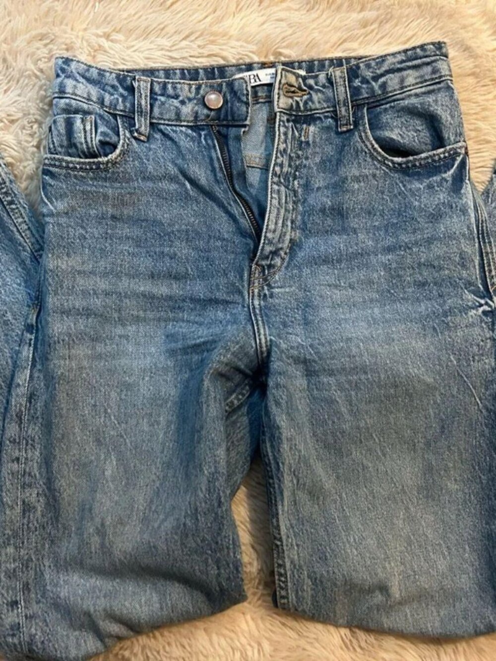 Zara Light Blue Boyfriend Jeans
